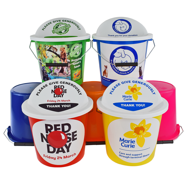 Charity Collection Buckets - Buy Online from Direct Fundraising